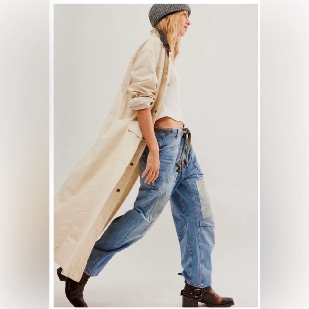 Free People Hunter Duster Western Patchwork Jacket